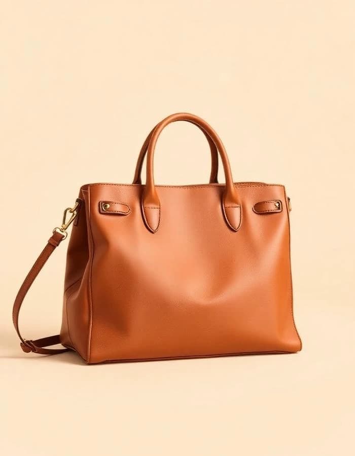 Bolso Piel Cognac